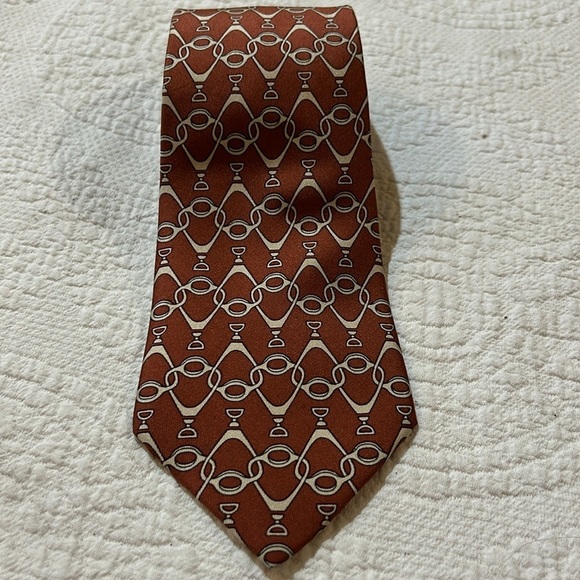 Hermes Men’s Silk Tie - Picture 1 of 10